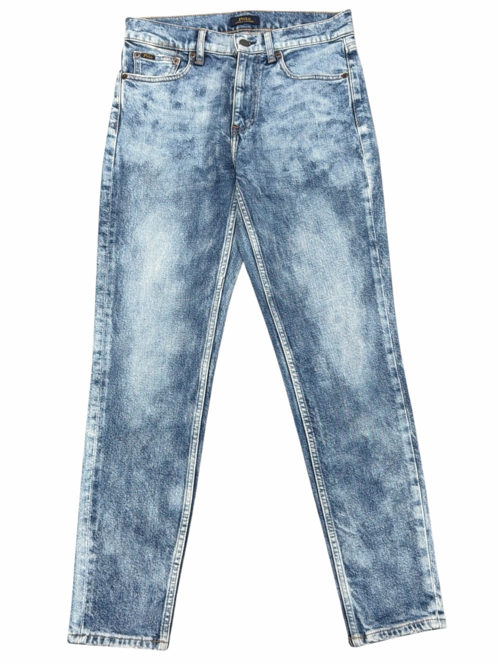 Polo Ralph Lauren Tompkins Acid Wash Skinny High Rise Ankle Skinny Jeans